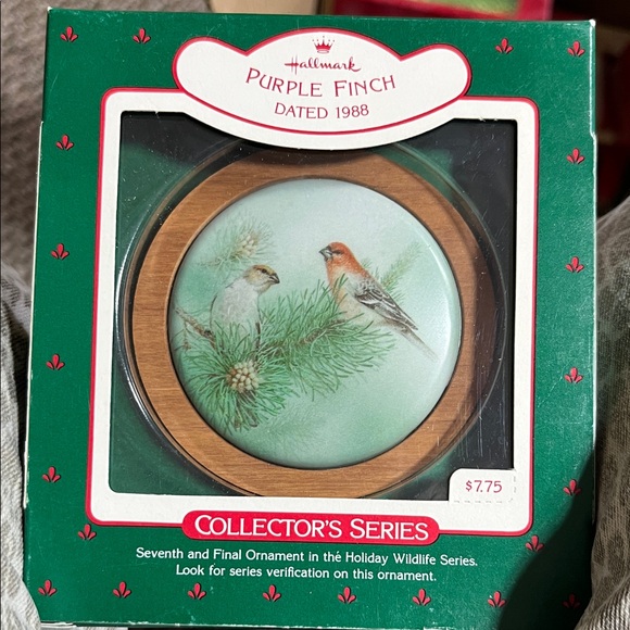 Hallmark Other - Hallmark Purple Finch 1988 Collector's Ornament